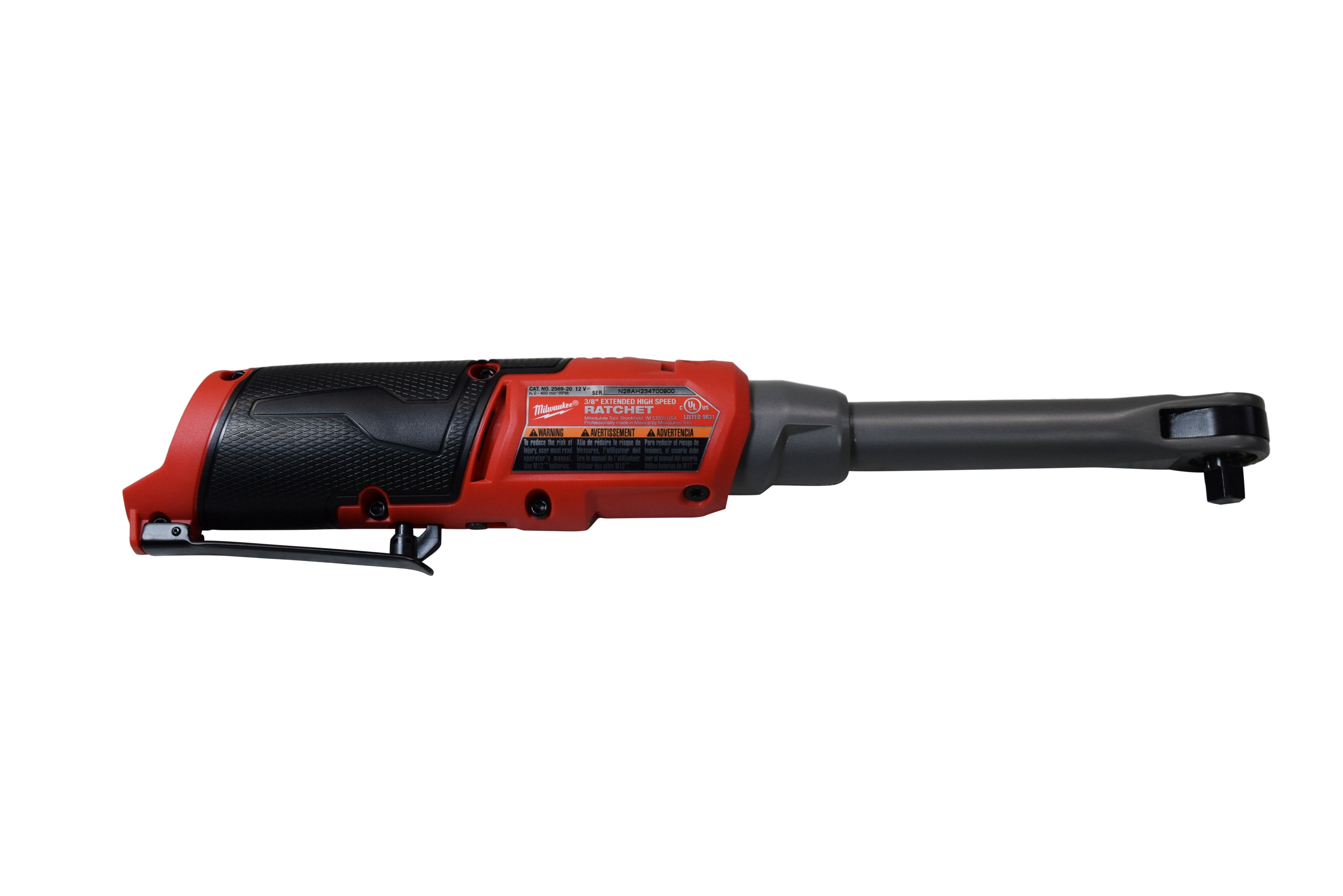 Milwaukee 2569-20 12V 3/8" Extended Reach High Speed Ratchet (Tool Only)