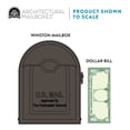 thumbnail image 5 of Architectural Mailboxes Winston™ Heavy duty Steel Metal Post Mounted Mail Box for outside, Rubbed Bronze, Medium USPS Approved Curbside Mailbox, 5 of 9