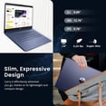 thumbnail image 4 of HP Essential 14" HD Laptop, Intel N-Series N150, 4GB RAM, 128GB eMMC, Wi-Fi 6, Windows 11 Home, Blue, 4 of 7