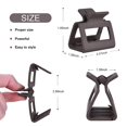 thumbnail image 3 of 12 Pcs Rectangle Hair Clips, Hair Accessories for Women and Girls, Including 6 Pcs 4 Inch Large Claw Clips for Thick Hair and 6 Pcs 2 inch Small Hair Claw Clips for Thin Hair (Neutral), 3 of 5