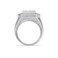 thumbnail image 2 of Moissanite Rings Mens Engagement Ring Band 925 Sterling Silver Wedding Ring D Color VVS1 Clarity Diamond Rings Size 6-10, 2 of 6