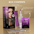 thumbnail image 3 of BOXY COLOR Coloring kit professional, permanent color cream hair dye with Vegetal Protein to get Hair with intense color shiny and silky. 100% Gray Coverage. (2.0 Black), 3 of 7