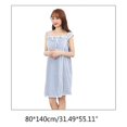 thumbnail image 5 of Yammee Women Coral Velvet Bath Wrap Towel with Straps Pocket Bowknot Microfiber Wearable Bathrobe Button Shower Cover Up Dress, 5 of 20