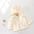thumbnail image 4 of Hicidod Baby Fleece Jackets Cute Bear Ear Hooded Warm Kids Coats Fashion Jacket Fall Winter Zip Up Thick Toddler Jacket, 4 of 6