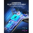 thumbnail image 5 of Transmisor de audio Bluetooth para coche, transmisor FM Bluetooth 5.0, reproductor de música MP3 inalámbrico, llamadas manos libres, dos puertos USB (5 V/2,4 A y 1 A), cargador para coche, compatible, 5 of 5