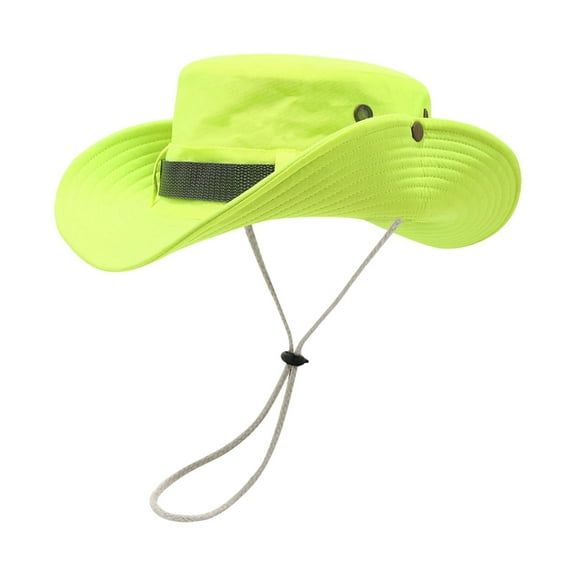 lanema Comfortable Sun Hat with Fluorescent Color Fishing Hat for Outdoor Activity Use