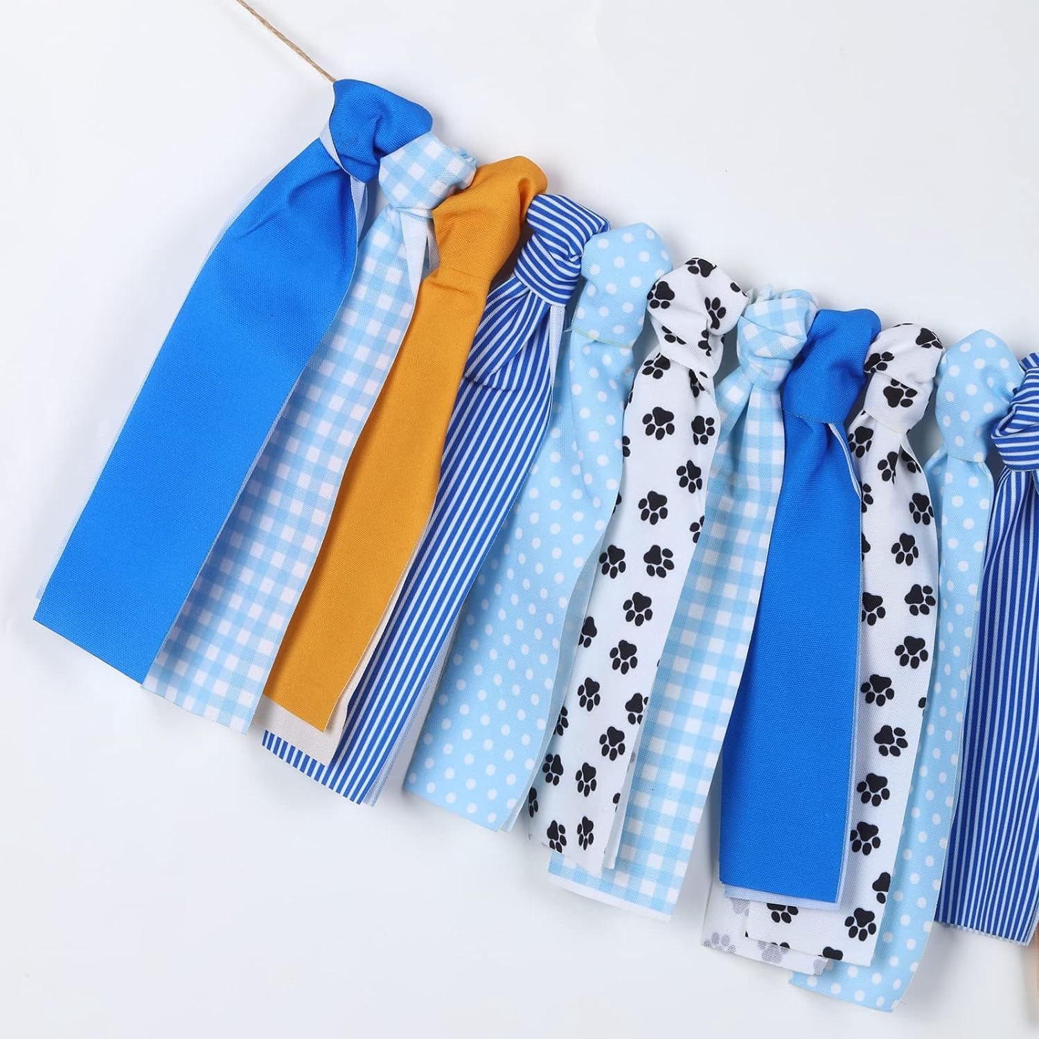Dog Theme Birthday Party Decorations, Dog 1st Highchair Banner, Dog First Birthday Highchair Banner Boy Blue First Birthday Decorations for Boy Dog Theme Party Supplies