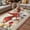 Off White, variant on Red Mushroom Gnomes Outdoor Rug for Patio/Deck/Porch, Non-Slip Large Area Rug 4 x 6 Ft, Vintage Botanical Elegant Pastoral Indoor Outdoor Rugs Washable Area Rugs, Reversible Camping Rug Carpet Runner