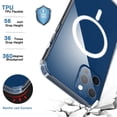 thumbnail image 5 of Funda Magnética Transparente Para Teléfono, Funda Protectora Delgada Para Teléfono Que No Amarillea, Compatible Con Iphone 12 13 Inevent EL017608-02, 5 of 5