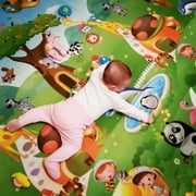Baby Play Mat,Baby Care Foam Floor Reversible Kids Crawling Mat for Playing, Waterproof Play Game Mat for Infants