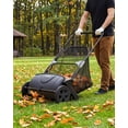 thumbnail image 6 of 21-In Manual Push Lawn Sweeper with 3.5 Cu. Ft. Hopper Bag, Adjustable Height and Foldable Storage, 6 of 7