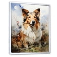 thumbnail image 2 of Designart "Countryside Collie" Animals Dog Floater Framed Canvas Art Print, 2 of 5