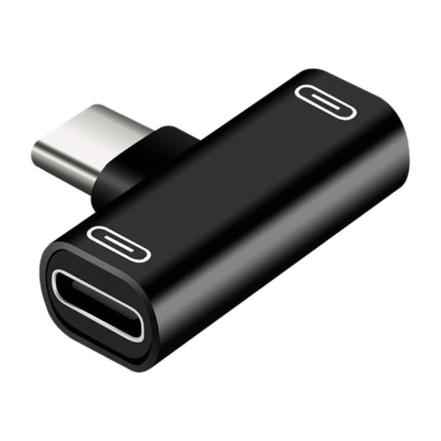 USB C to 35mm Audio and Power Charger Adapter Port Splitter for Simultaneous Listening and Fast Charging