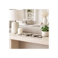 thumbnail image 3 of Modern Travertine Chain Link for Home and Bathroom Decor - Sculpture for Shelf, Coffee Table, Living Room or Office Styling - Decorative Object for Console and Mantel Display - 3", Gray, 3 of 11