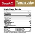 thumbnail image 3 of Campbell's 100% Tomato Juice, 5.5 fl oz Can, 6 Count, 3 of 10