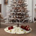 thumbnail image 4 of Balery Sweet Bee Printed Christmas Tree Skirt , Merry Christmas Party Christmas Tree Decoration,Adjustable Tree Skirt-30", 4 of 6