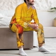 thumbnail image 7 of Uemuo The Chicken Family Pattern 2-Piece Loungewear Set - Men’s Soft Sleepwear, Cozy Winter PJs, Comfy Sleep Set-X-Large, 7 of 7