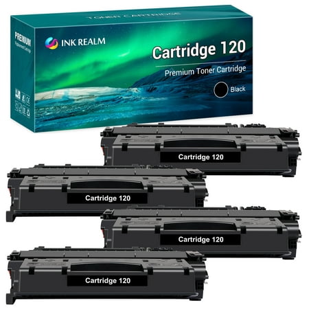 CRG-120 Black Toner Cartridge Compatible for Canon 120 ImageClass D1120 D1150 D1170 D1180 D1320 D1350 D1370 D1520 D1550 MF6680DN Satera MF417dw Printer Ink (4-Pack)