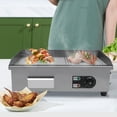 thumbnail image 5 of Silver Commercial Electric Tabletop Griddle Flat Top Grill Hot Plate BBQ 1600W for Home, Commercial Use, 5 of 15