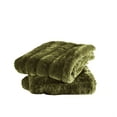 thumbnail image 2 of Home Soft Things Super Soft Decorative Pillow Covers, Set of 2, Olive, 26" x 26", 2 of 3