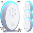 thumbnail image 1 of Tapones repelentes ultrasónicos para mosquitos, juego de 4 repelentes ultrasónicos para ratones y moscas para repeler arañas, mosquitos, ratas y cucarachas, 1 of 5