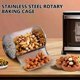 thumbnail image 2 of Rotisserie Basket Stainless Steel Rotisserie Grill Basket Oven Round Roaster Nuts Baking Air Fryer Accessories Kitchen Gadgets, 2 of 5