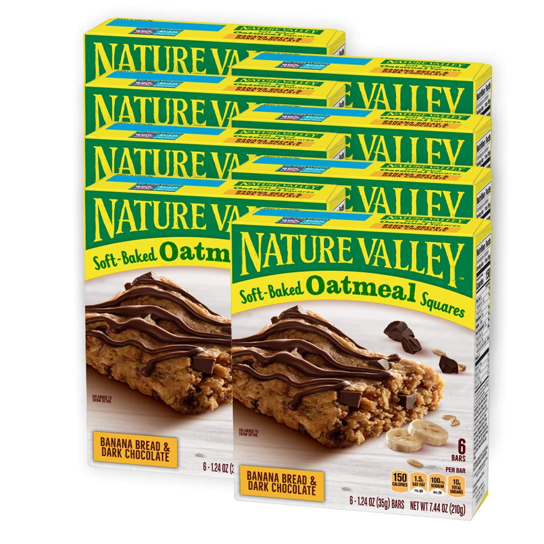 Nature Valley SoftBaked Oatmeal Squares, Banana Bread and Dark