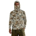 thumbnail image 7 of SEANATIVE Sun Protection Fishing Shirts for Men Long Sleeve Hooded Rash Guard Men's Outdoor Fishing Apparel for Swimming Surfing Kayaking Hiking, M, Hunting Forest Camouflage, 7 of 7