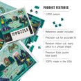 thumbnail image 2 of Lantern Press 1000 Piece Jigsaw Puzzle, Pacific Northwest, Lake Life Series, Collage, Landscape With Mountain, 2 of 5