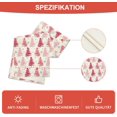 thumbnail image 5 of mubwai Xmas Trees Snowflake Christmas Table Runner, Seasonal Winter Pink Kitchen Dining Table Decoration for Home Party Decor 13x72 Inch, 5 of 7