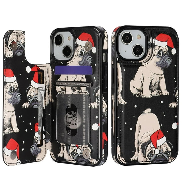 Funda Cartera HAOPINSH para iPhone 13/14 6.1 con Porta Tarjetas