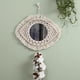 thumbnail image 3 of Macramé Fringe espejo colgante de pared Boho espejo decorativo geométrico para living Room dormitorio de dormitorio decoración de F Macarena Tapiz de Macramé Espejo, 3 of 7