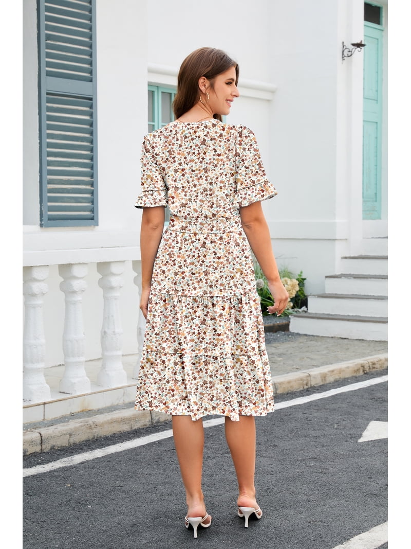 spring a line midi dress Pink Brocade Sweetheart Neck A-Line Midi Dress