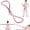 Pink 15lb, variant on Figure 8 Resistance Bands, 15/25/30LB Silicone Pull Rope with Non-Slip Handles for Women & Men, Ideal for Arm Back Shoulder Workout