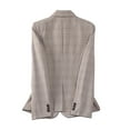 thumbnail image 4 of Mgmyaa Women's Plaid Print Lapel Blazer Jacket Long Sleeve Office Formal Slim Fit Single Breasted Suit Outerwear Coat, 4 of 5