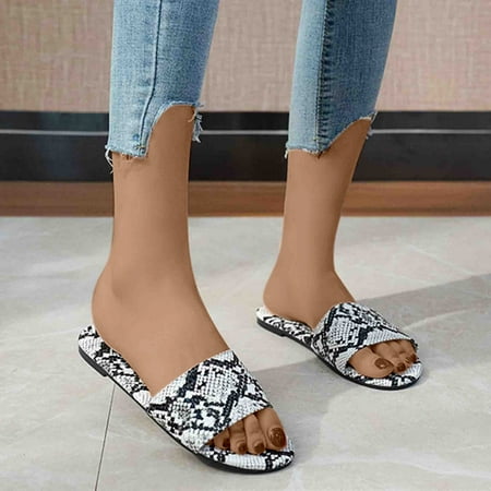 

Womens Casual Sandals non Slip- Beach Casual Sandals White Size 7