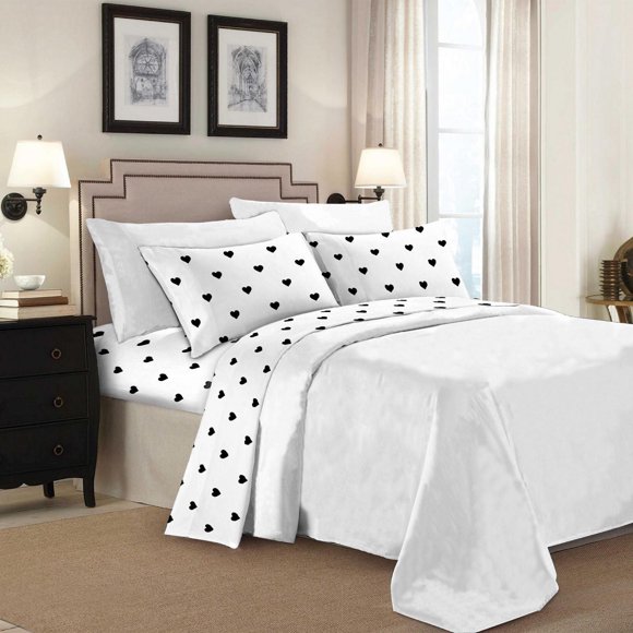 Johnson Home Premium 160 GSM Ultra Plush, Breathable and Durable, Combed Cotton Flannel Sheet Set - Deep Pocket - Easy to Fit - Cozy Bed Sheets