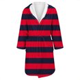 thumbnail image 4 of Women's Fleece Plush Robe Long Warm Plush Bathrobe Loungewear Jacket Printed Comfort Robe, 4 of 5