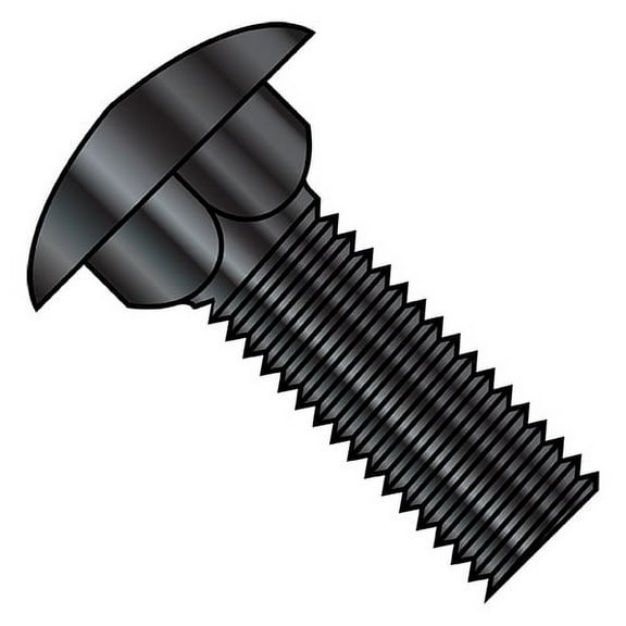 3/8-16X2 1/2 Carriage Bolt Fully Threaded Black Zinc (Pack Qty 300) BC-3740CBZ