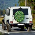 thumbnail image 2 of Yuyamidu St. Patrick's Day Tire Cover Green Leaf Wheel Tire Protectors Cover Fashion Spare Wheel Tire Cover Keeps Dirt, Rain, and Sun Away from Your Spare Tire, 2 of 5