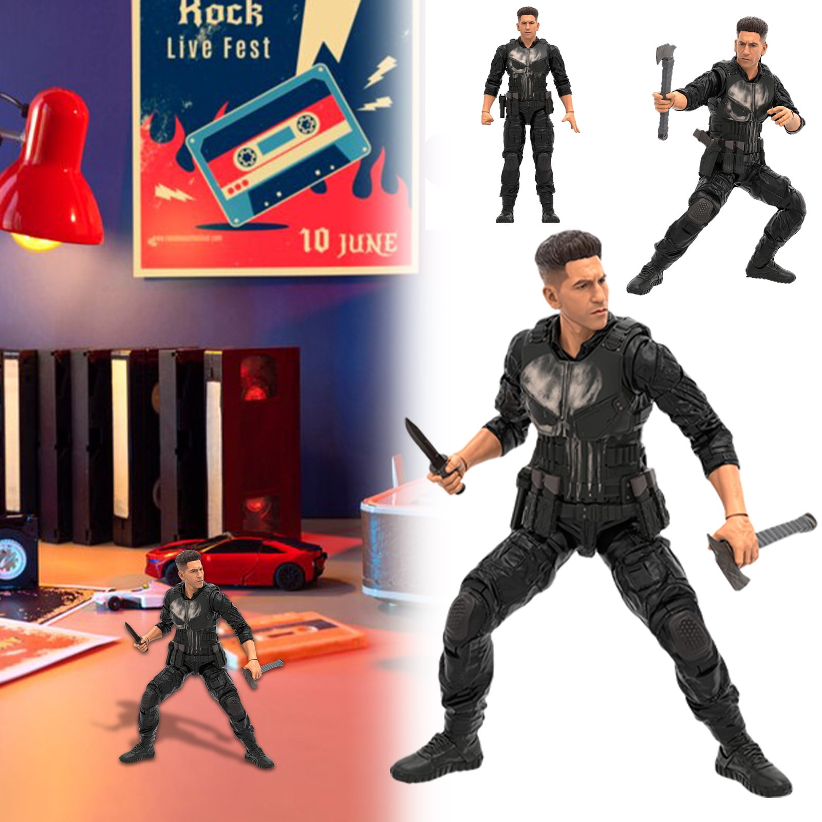 Mar vel Legends Series Daredevil: Born Again Punisher 6-Inch