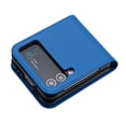 thumbnail image 3 of Cases for Samsung Galaxy Z Flip 3 5G, Wallet Case for Women Girls Flip PU Leather Drop Protective Shockproof Slim Durable Phone Cover for Samsung Galaxy Z Flip 3 5G, Darkblue, 3 of 4