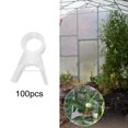 thumbnail image 6 of 100x Plant Clips Flower Plant Clamps Flower Cucumber Vertical Gardening Tool, Portable Flower Vine Stem Clips Tomatoes Vine Clips for Orchid 1.7cm Clear, 6 of 9