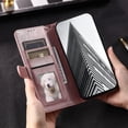thumbnail image 2 of SaniMore for iPhone 13 PU Leather Case, Wallet Design with Card Slots Cash Pocket [Wrist Strap] Flip kickstand Full Body Protection Magnetic Closure Business TPU Shell for iPhone 13, Rosegold, 2 of 11