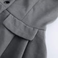 thumbnail image 5 of Abrigos de invierno para mujer con forro de sherpa, gabardina cruzada, abrigo largo de cuello alto con bolsillos, abrigo de invierno con cinturón, 5 of 5
