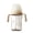 Beige, variant on Bc Babycare Tilted Anti-Spill Sippy Cup for Toddlers, Weighted Straw Cup with Handle & Nipples, 10oz bottle, Beige