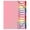 Pink, variant on Document Holder File Organizer Folder Rainbow Loose Leaf Data Folder Multi Pocket File Folder Document Organizer Portable Archive Book for Paper Storage Office Home Folder Binder Classroom Must Haves