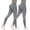 Dark Gray, variant on Gkeoshab Yoga Pants 2PC Women's High-Waist Seamless Yoga Pants Slim Fit Tummy Control & Soft Nylon Workout Leggings for Gym and Running Blackish Green L