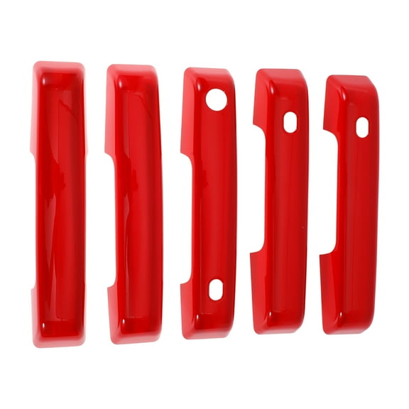 Exterior Door Handle Cover Trim Front Left Front Right Rear Left Rear Right Tailgate Door Handle Cover for Ford Bronco 2021-2025 Red ABS 1 Set