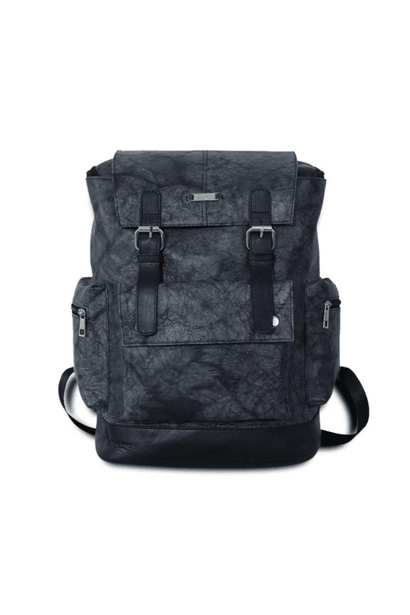 Barcelona The Grunge Grey Leather Travelling Backpack